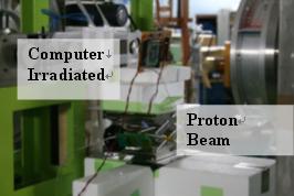 Radiation Test at RCNP, Osaka University